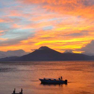 Sunset at Lake Atitlan